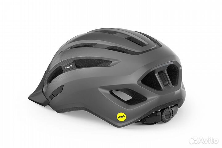 Велошлем MET Downtown mips, серый, размер M/L (58