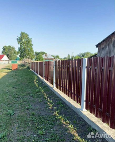 Монтаж установка заборов