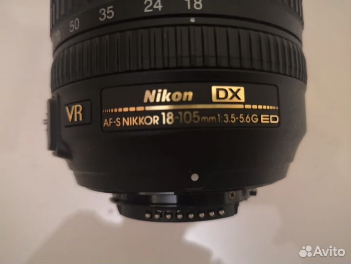 Объектив nikon 18 105 VR, производство Япония