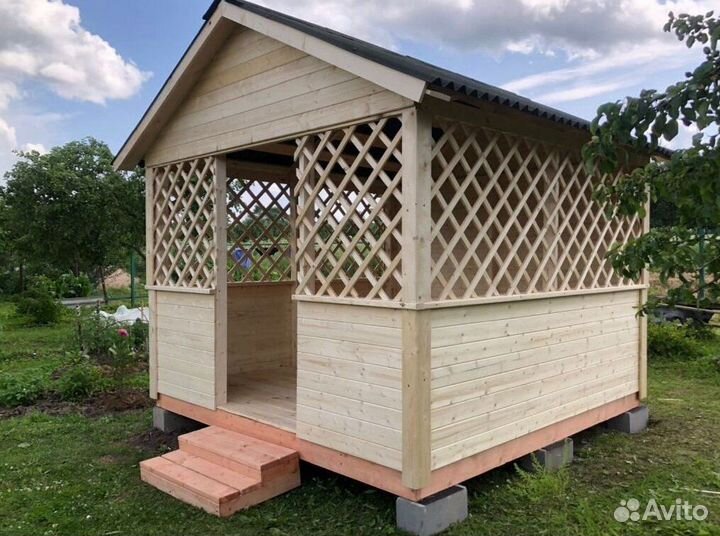 Деревянные беседки для дачи