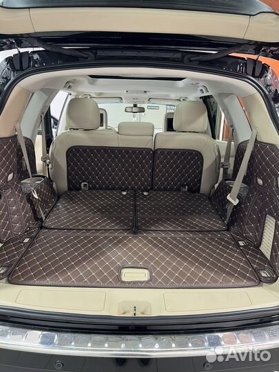 3D Ковры в багажник из экокожи класса Люкс