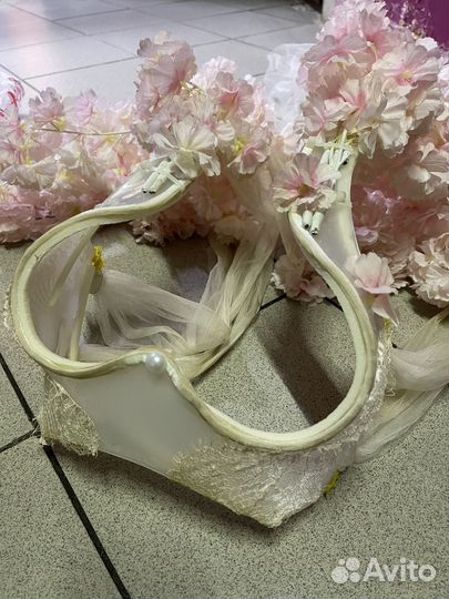 Топ корсет с цветами