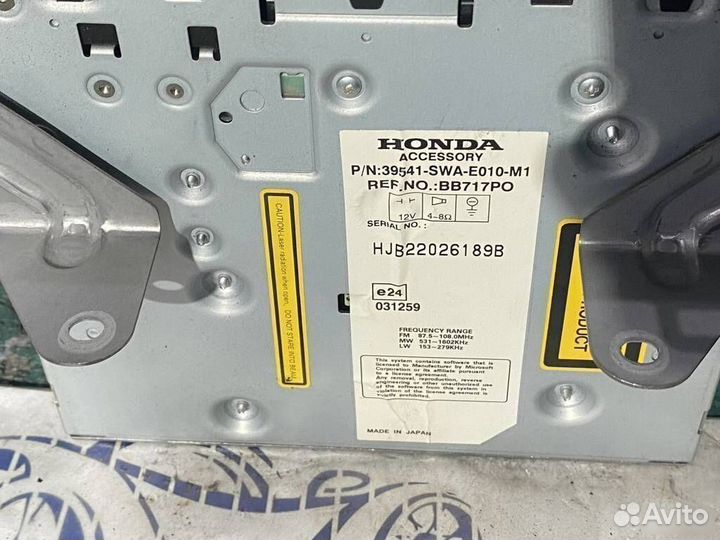 Магнитола Honda CR-V 3 RE