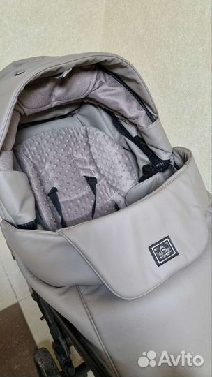 Коляска 2 в 1 adamex porto экокожа