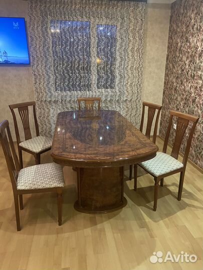 Стол и 6 стульев бу