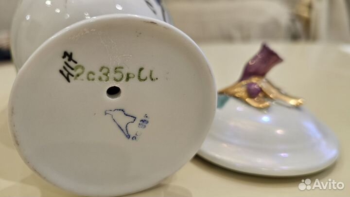 Бокал с крышкой Утренняя роза, Дулево