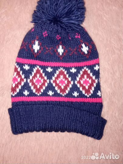 Вязаная шапка мужская