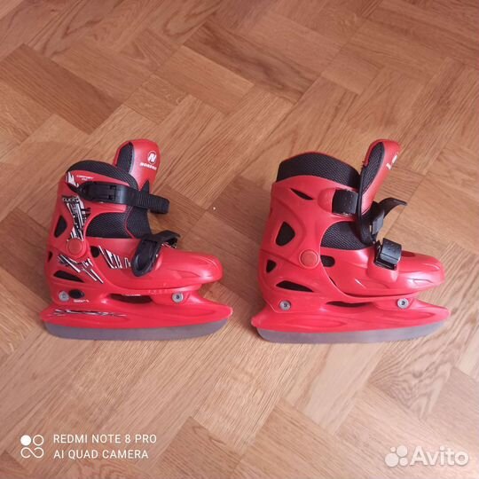 Коньки фигурные раздвижные, р. 27
