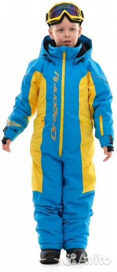 Комбинезон DragonFly Junior 2020, Желто-голубой