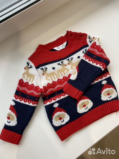 Свитер новогодний детский