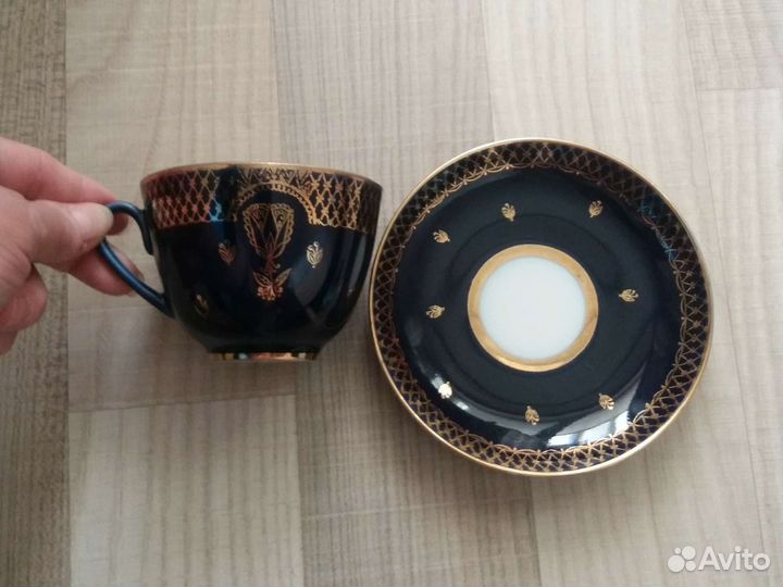 Чайные пары лфз СССР кобальт новые