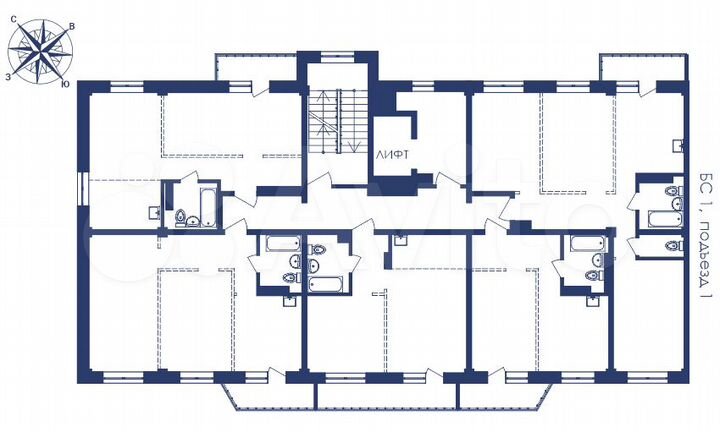 2-к. квартира, 46,7 м², 3/10 эт.