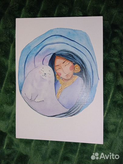 Почтовая открытка эскимос новая