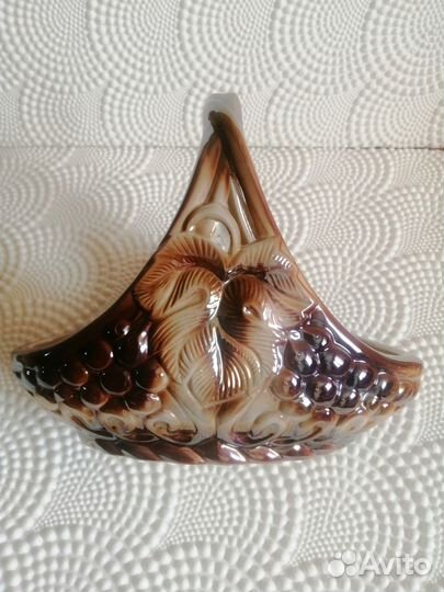 Ваза фруктовница СССР керамическая. Клеймо. Винтаж