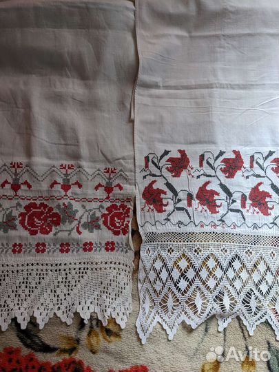 Рушники 3 штуки и подзор