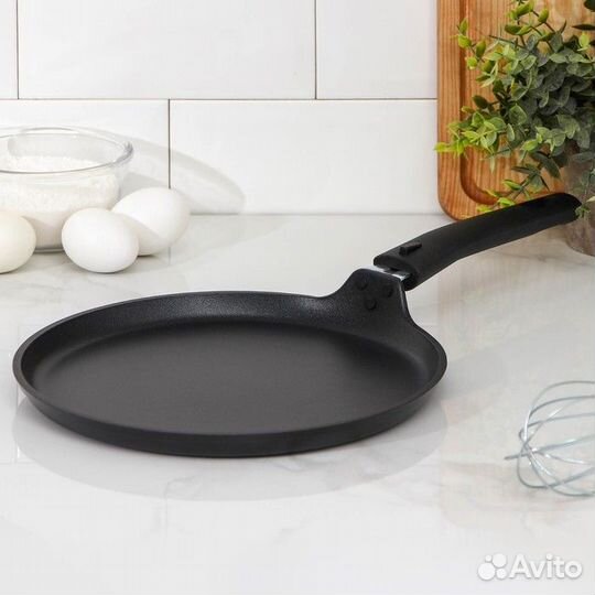 Сковорода блинная «Традиция», d24 см, съёмная ручк