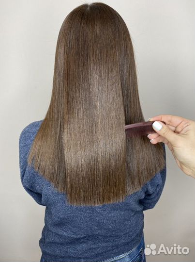 Кератиновое выпрямление, ботокс, полировка волос