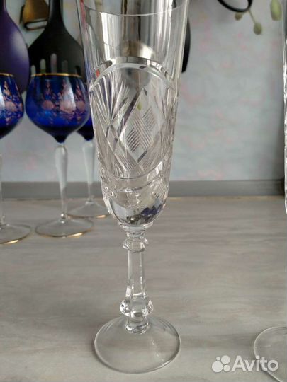 Хрустальные фужеры бокалы СССР