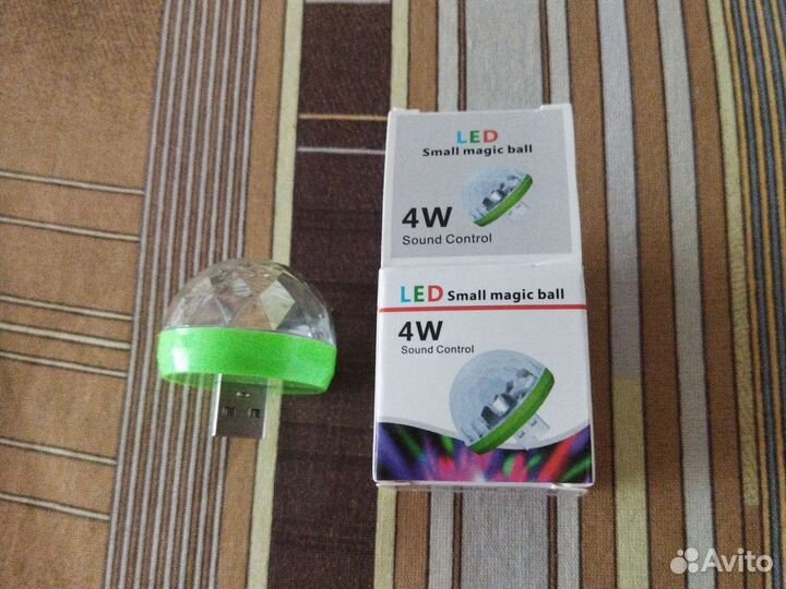 Минишар светомузыкальный от USB