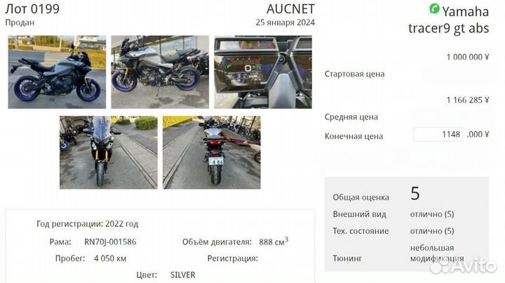 Yamaha MT-09 Tracer 9 gt 22 гв