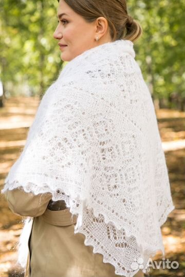 Пуховой платок/шаль