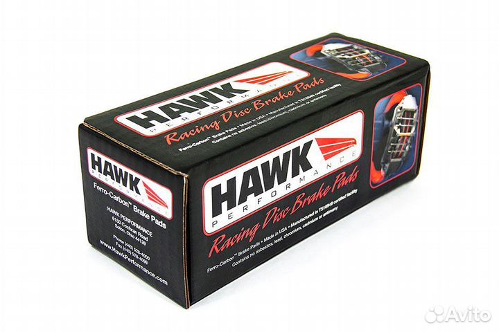 Колодки тормозные HB805N.615 hawk HP+; перед ford