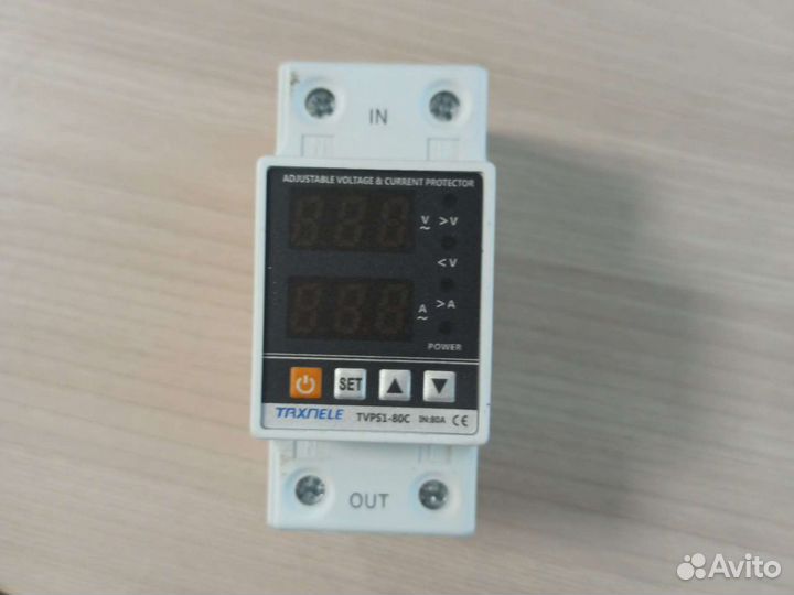 Узм Реле контроля напряжения и тока 80А защитное