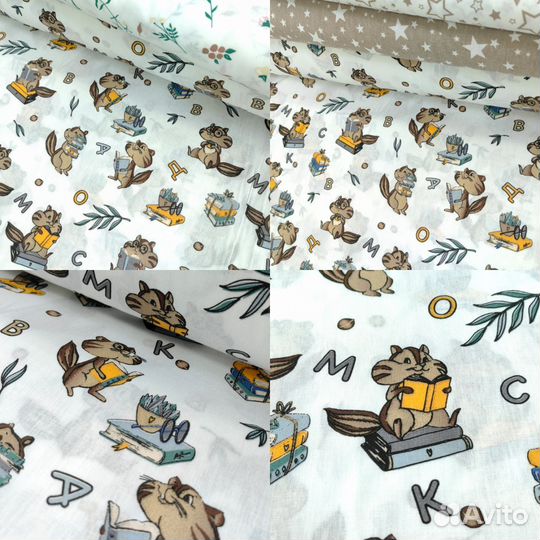 Ткань поплин хлопок на постель детскую кровать