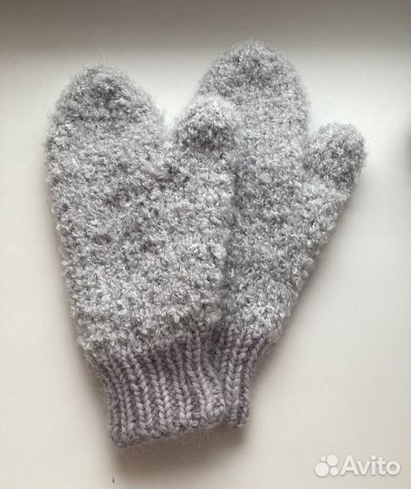 Зимний комплект берет, варежки, снуд