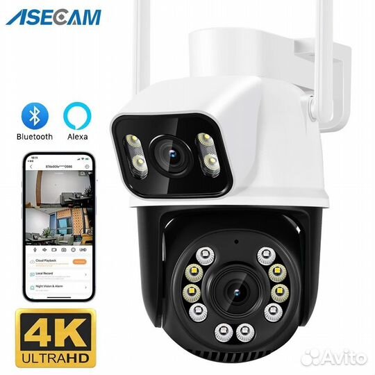 92885 asecam 8MP wifi уличная камера с двойным