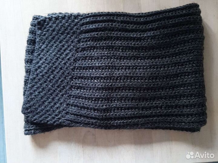 Комплект шапка и шарф женский, шерсть