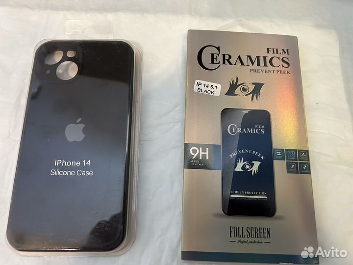 iPhone 14 чехол+стекло