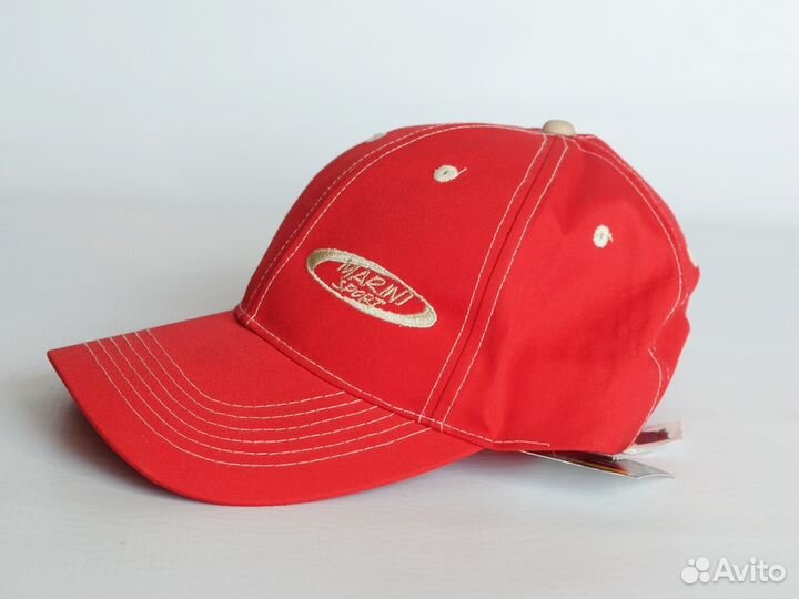 Бейсболка красная, производство Италия