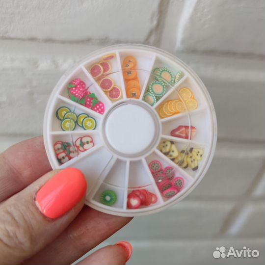 Украшения для дизайна ногтей, фрукты