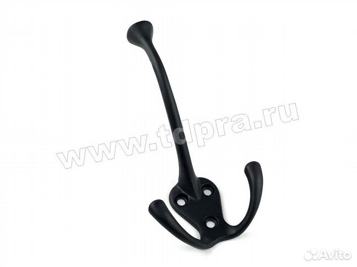 Крючок трехрожковый 08360 MB, Матовый черный