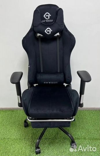 Компьютерное игровое кресло геймерское с массажем