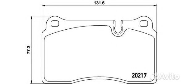 Колодки тормозные дисковые перед P44018 Brembo
