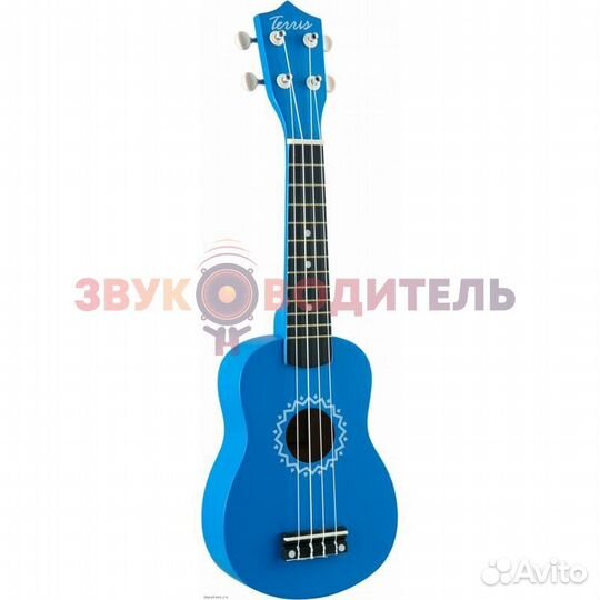 Гавайская гитара укулеле сопрано terris JUS-10 BL