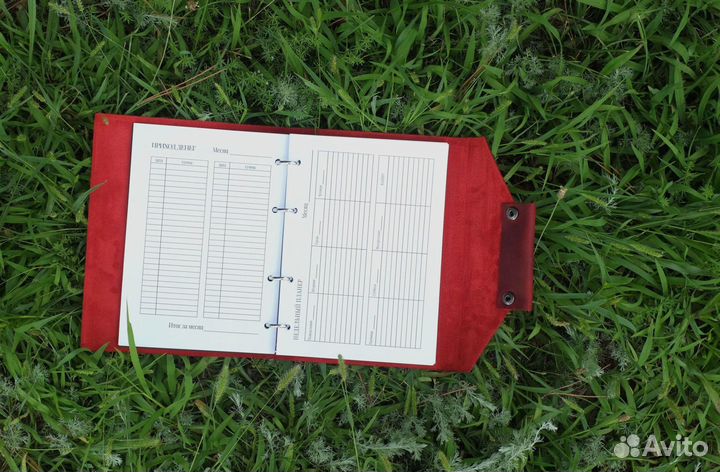 Подарок мужу, кожаный ежедневник ручной работы