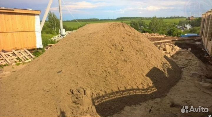 Щебень, песок