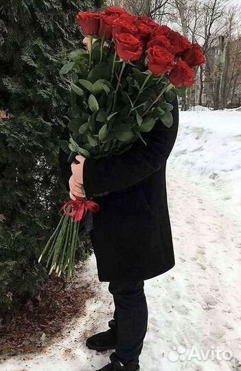 Высокие розы Доставка цветов