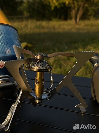 Газовая горелка туристическая с подогревом