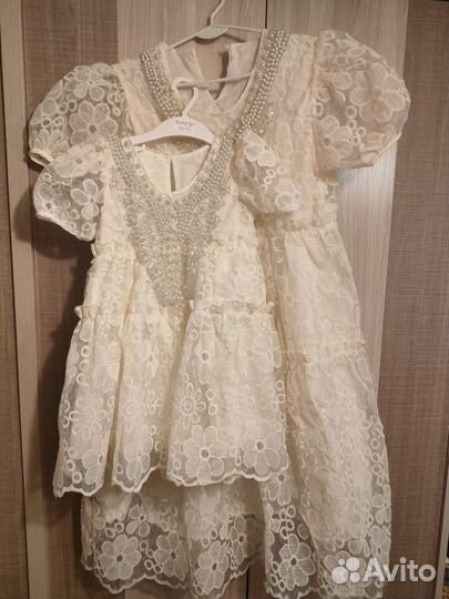 Платья мама и дочка. Фемели лук. 44 и 92