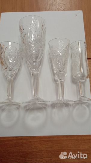 Вазы и салатницы хрустальные, в отличном состояние