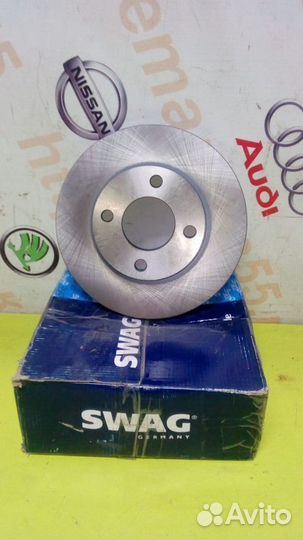 Диск тормозной передний вент. новый audi 80 90 100