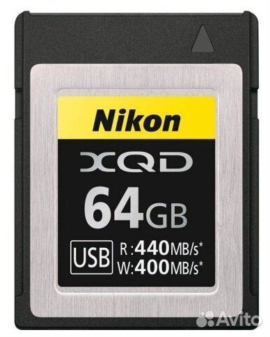 Nikon XQD 64 GB 440/400 (Абсолютно новый)