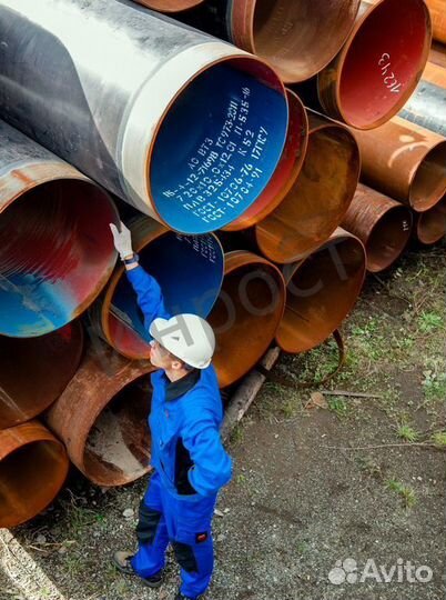 Прямошовная стальная труба 820х10 по ГОСТ 20295-85* из стали 17Г1с-у со склада Санкт-Петербург с дос