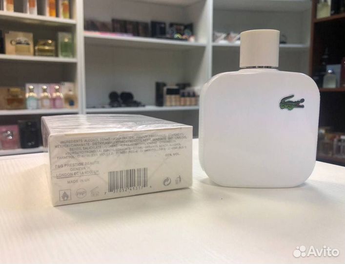 Духи мужские Lacoste L.12.12 Blanc EDT, 100 ml