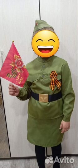 Детский военный костюм девочке