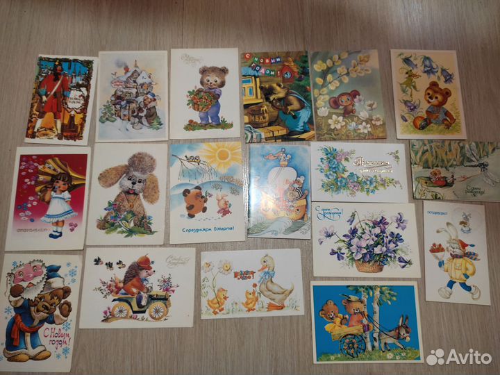 Открытки СССР с новым годом, поздравляю и тд